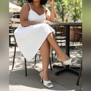 11 WW • Torrid • Square Toe Mule - Extra Wide Width - Gingham Check Plaid